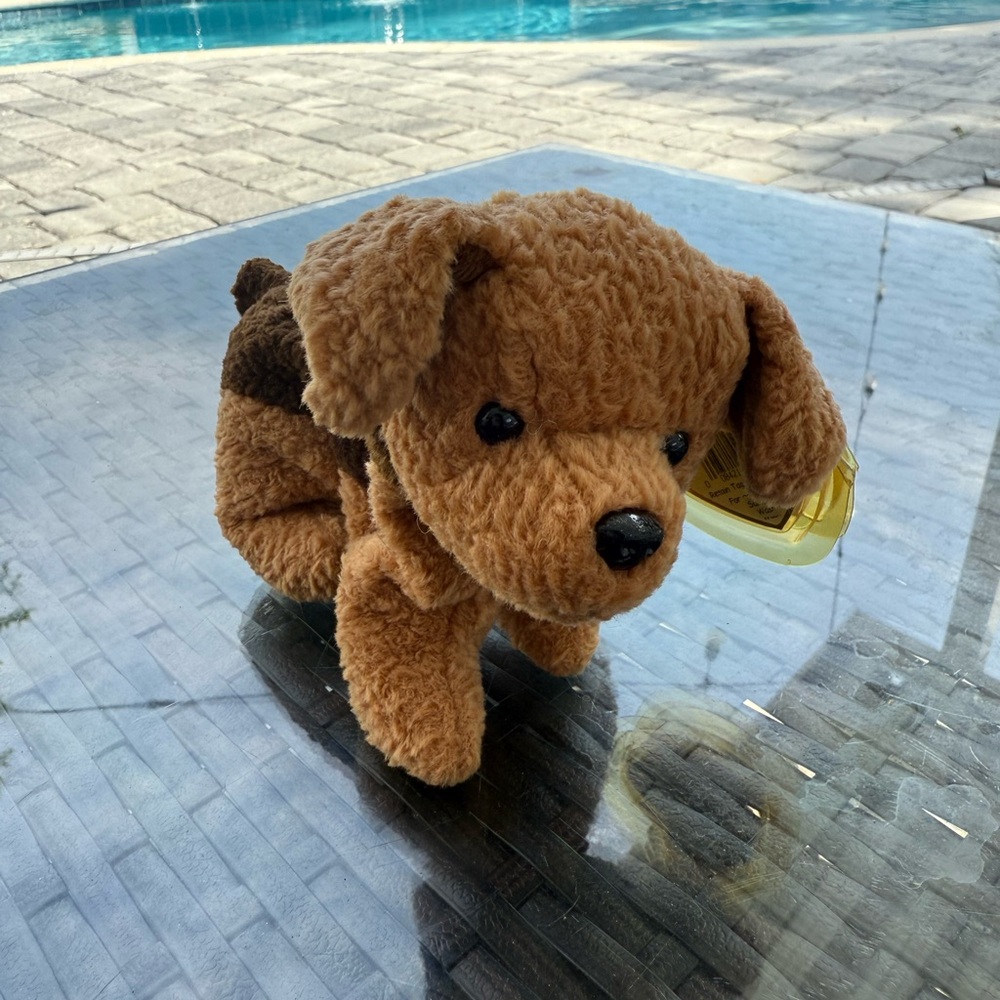 Ty Brown Plush Dog Toy with Floppy Ears